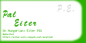 pal eiter business card
